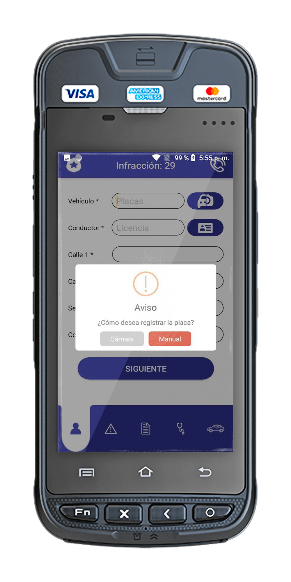 App en handheld
